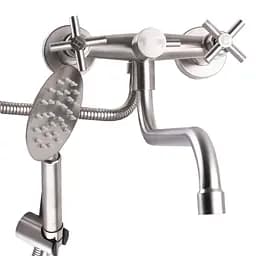 Смеситель для ванны Globus Lux Dukat SD4-208L 000024962 Нержавеющая сталь