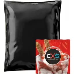 Презервативи EXS Strawberry Sundae зі смаком та запахом полуничного морозива 6 шт. - мініатюра 3