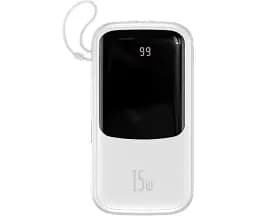 Портативна батарея Baseus Qpow Digital Display 10000 mAh 15W Type-C Edition 2022 Edition PPQD050002 White