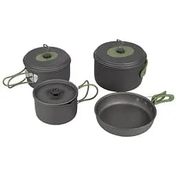 Набір посуду Bo-Camp Explorer 4 Pieces 19 Hard Anodized сірий/зелений (DAS302733)