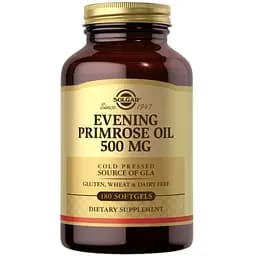 Жирні кислоти Solgar Evening Primrose Oil 500 мг 180 капсул