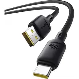 Кабель Baseus Silky Series USB-A to USB-C 100W 1m Black (P10377703113-00) [155534] - мініатюра 4