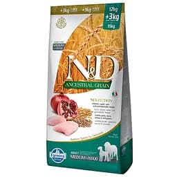 Сухий корм для собак Farmina N&D Quinoa з куркою та гранатом 15 кг