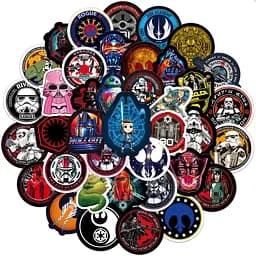Стікерпак Зоряні війни Набір наклейок GeekLand Star Wars 50 штук