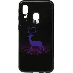 Чохол-накладка Toto Night Light Print Glass Case Samsung Galaxy A40 Deer