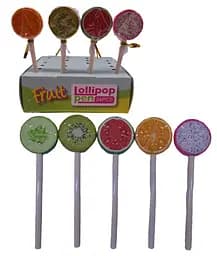 Ручка кулькова Цукерка на паличці-фрукти, 4 шт., 1619