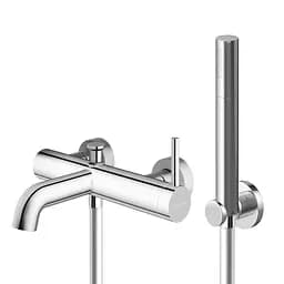 Смеситель для ванны Kohlman Axel chrome настенный KPL-QW110A Хром