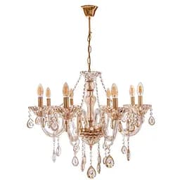 Люстра свічка Brille підвісна кришталева E14 40W G (BCL-687S/8)