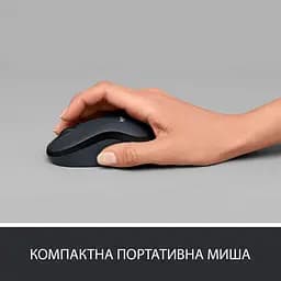 Бездротова миша Logitech M220 Wireless Charcoal (910-004878) - мініатюра 3