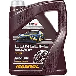Олива моторна Mannol Longlife 504/507 5W-30, 5 л (182833)