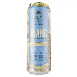 Пиво Volfas Engelman Blanc, пшеничне, світле, нефільтроване, з/б, 5%, 0,568 л