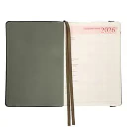 Щоденник-діловий записник А5 Leo Planner Polo 2026 м'який графітовий 368 сторінок (252694) - мініатюра 6