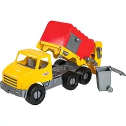 Машинка Tigres City Truck Мусоровоз желтая с красным (39369)
