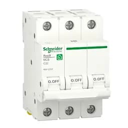 Автоматичний вимикач змінного струму Schneider RESI9 32А, 3P, крива С, 6кА
