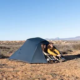 Намет Naturehike Cloud Up 3 UL NH18T030-T-T 20D надлегкий тримісний з футпринтом темно-синій - мініатюра 7