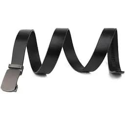 Ремінь чоловічий з зернистою пряжкою автомат 20272 Vintage чорний 105-120 см - мініатюра 7