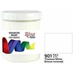 Краска гуашевая Белила титановые (901) 100 мл Rosa Studio [CD]