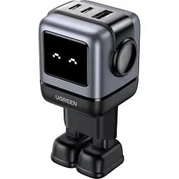 Зарядний пристрій Ugreen CD361 Nexode Robot GaN Tech USB-A + 2*USB-C 65 W (UGR-25685B)
