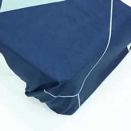 Простынь на резинке 180х200 см бязь синего цвета 327771