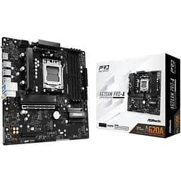 ASRock A620AM PRO-A (AM5/A620A, 4*DDR5, PCIex16, HDMI, 2xSATA, 3xM.2, 2.5GLan, 8ch, mATX) - мініатюра 5