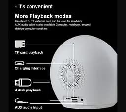 Портативная колонка, часы, будильник Kisonli Q6B Bluetooth 3600mAh 5Вт - мініатюра 6