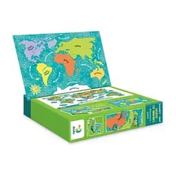 Дитяча магнітна мапа світу тварини DoDo Toys 200267, 36 елементів - мініатюра 2
