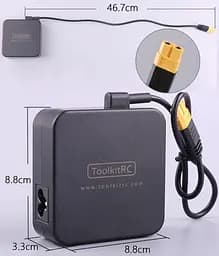 Блок живлення ToolKitRC ADP100, 100W 20V 5A з роз’ємом XT60 для FPV чорний (18764) - мініатюра 7