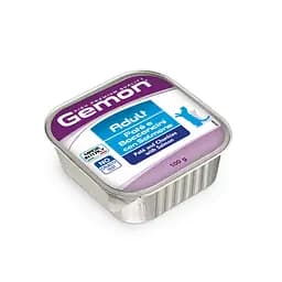 Паштет для дорослих котів Gemon Cat Wet Adult з лососем 100 г (70300261) - мініатюра 2