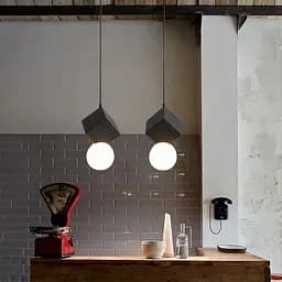 Підвіс Truzzo Quadro із чорним бетонним плафоном Line.F MJ 168/1 BK