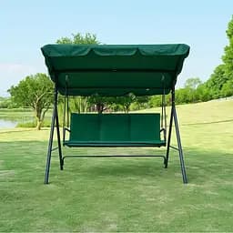 Водонепроникна гойдалка Leobro з подушками на 3 особи Зелена