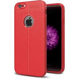 Чохол-накладка iPaky TPU Litchi Stria Series Case Apple iPhone 6/6s Red