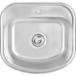 Мийка кухонна Lidz 4749 0.8 мм Satin (LIDZ4749SAT)