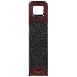 Чехол для вина BlankNote Crazy Horse 1.0 из фетра с кожаными вставками бордовый