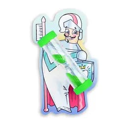 Пісочний годинник на присосці Склоприлад Чистимо зубки три хвилини Рицар (404626)