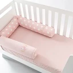 Бортик-валик в кроватку Papaella Горошек защитный пудровый (8-34533 горошек пудра)