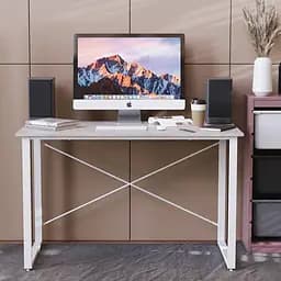 Стіл письмовий Дейв Ferrum-decor 750x1200x700 Білий метал ДСП Бетон 16 мм (FRD-106459) - мініатюра 3