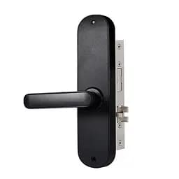 Замок біометричний автономний Trinix TRL-5103BTF Black Left з Bluetooth, зчитувачем відбитків пальців і карт Mifare (65-00012)