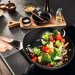 WOK сковорода Tefal глибока 28 СМ Stock Франция - мініатюра 4