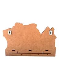 Дерев'яна Ключниця на стіну 36.5x24 см. №8 - мініатюра 5