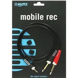 Коммутационный кабель Klotz Mini-Jack - 2хJack 6.3 1м AY5-0100