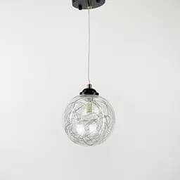 Підвіс Transparent Bubbles з плафоном з металевою хромованою ниткою Line.F 371/1