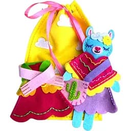 Набір для шиття іграшки Аплі Краплі Лама з одягом та аксесуарами (ЗІ-02)