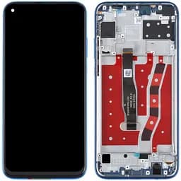Дисплей Huawei P20 Lite 2019 /Nova 5i чорний, оригінал PRC, з рамкою синього кольору