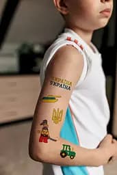 Тату тимчасове в наборі Український конструктор Tattooshka LB-144 Різнокольоровий shop (4825800010198) - мініатюра 2