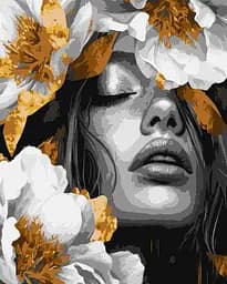 Набір для розпису по номерах Танець пелюсток, 40x50 см, КНО8505