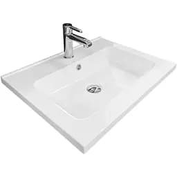 Раковина Adamant умывальник FLATE искусственный камень прямоугольная