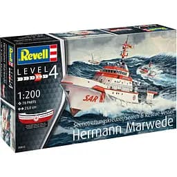 Збірна модель Revell Пошуково-рятувальне судно Hermann Marwede рівень 4, масштаб 1:200, 78 деталей (RVL-05812) - мініатюра 2
