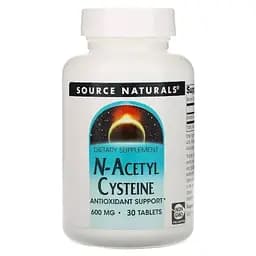N-Ацетил-L-Цистеїн Source Naturals 600 мг 30 таблеток