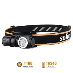 Налобний ліхтарик Sofirn HS10 компактний акумуляторний світлодіодний ліхтар Black (19273) - мініатюра 2