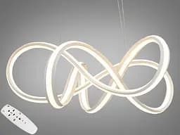 Підвісна LED-люстра з пультом та димером Diasha 1062WH - мініатюра 2
